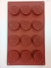 Форма шоколада "Узор", 12 ячеек